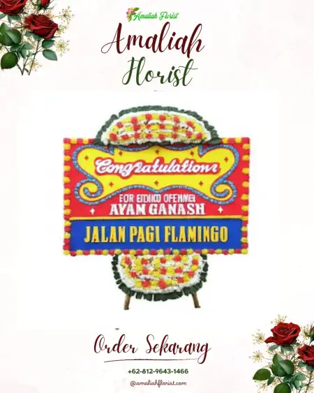 Sewa Papan Bunga Long Kerioq